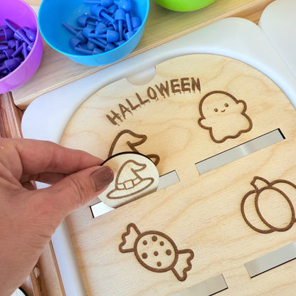 Petit insert en bois TROFAST Tri Halloween